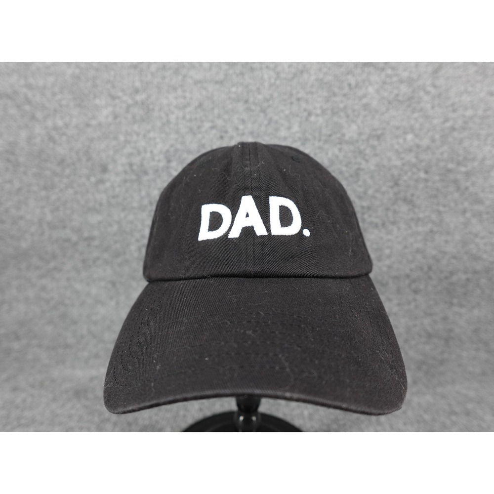 PAG Dad Hat Baseball Cap Mens OS Black Embroidered Adjustable Strap